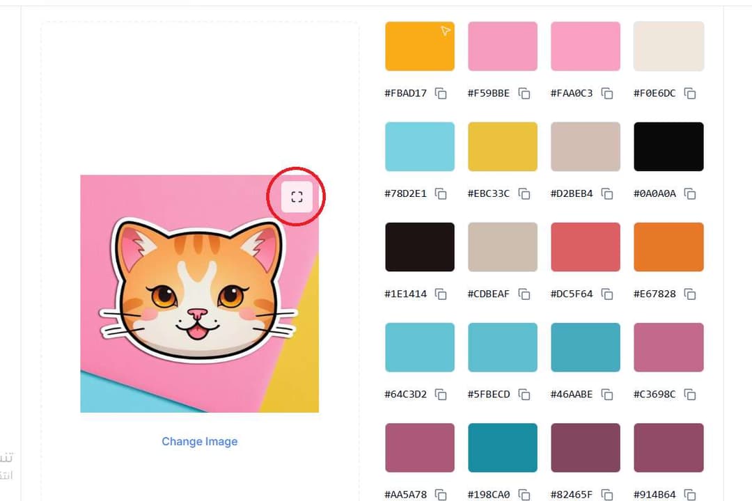 Image in fullscreen mode